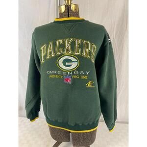 Vintage 90s Green Bay Packers NFL Pro Line Logo Athletic Crewneck Sweatshirt M